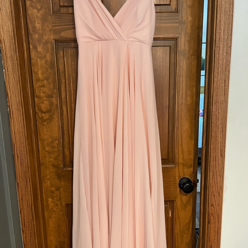 Elegant Pink Evening Gown